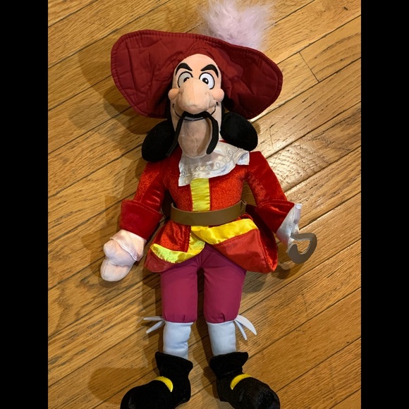Walt Disney Store Plush Captain Hook 21" - Picture 1 of 4